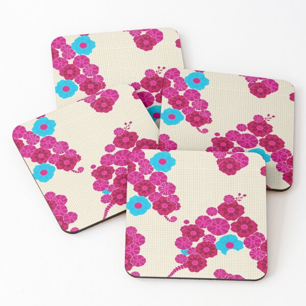 Item preview, Pink and ivory floral pattern design designed and sold by Chi261.