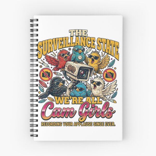 Item preview, The Surveillance State - Funny Bird CCTV Meme Graphic T-Shirt designed and sold by designwiss.