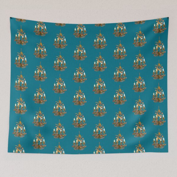 Item preview, Luxurious Luminaries - Turquoise Background designed and sold by The Flying Bunny Studio.