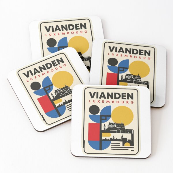 Item preview, Retro Vianden Bauhaus Geometric Skyline designed and sold by k3rstman1.