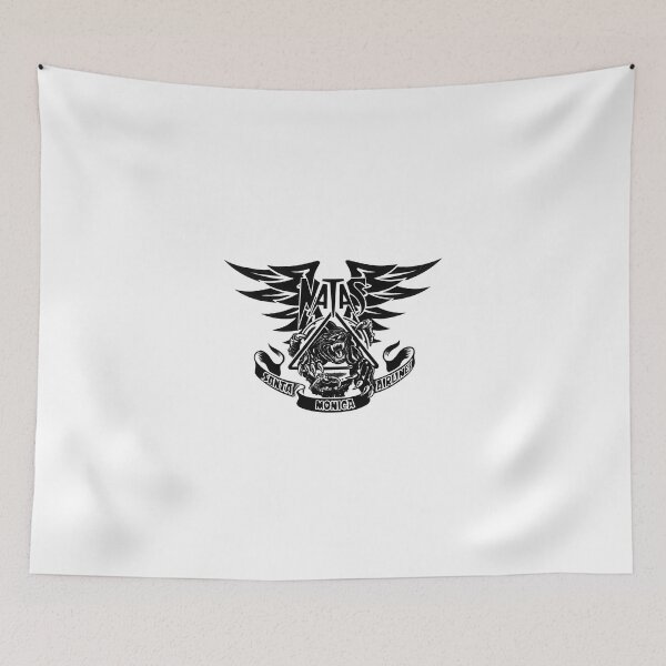 Item preview, Santa Monica Airlines Natas Kaupas Vintage Black Line Art designed and sold by TimAWarner.