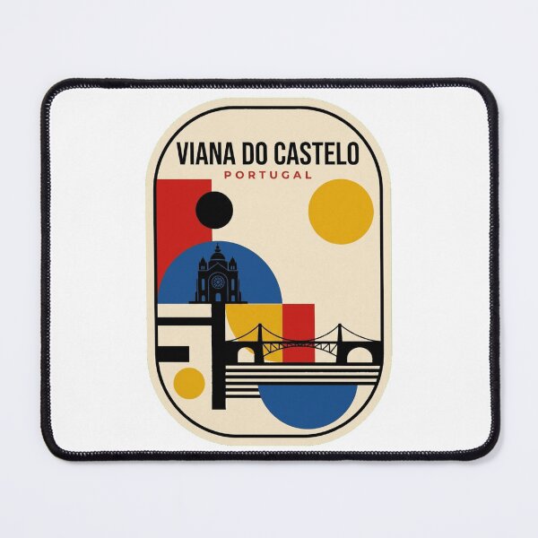 Item preview, Retro Viana Do Castelo Bauhaus Geometric Skyline designed and sold by k3rstman1.