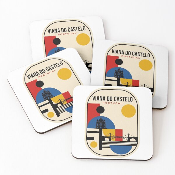 Item preview, Retro Viana Do Castelo Bauhaus Geometric Skyline designed and sold by k3rstman1.