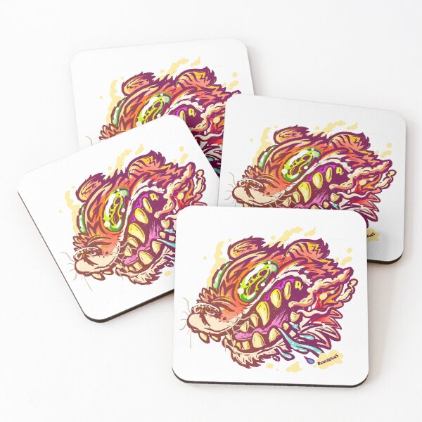 Item preview, Smoking Tiger Monster Street Art designed and sold by Nate Bear.