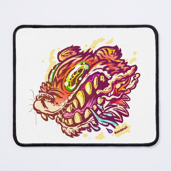 Item preview, Smoking Tiger Monster Street Art designed and sold by Nate Bear.