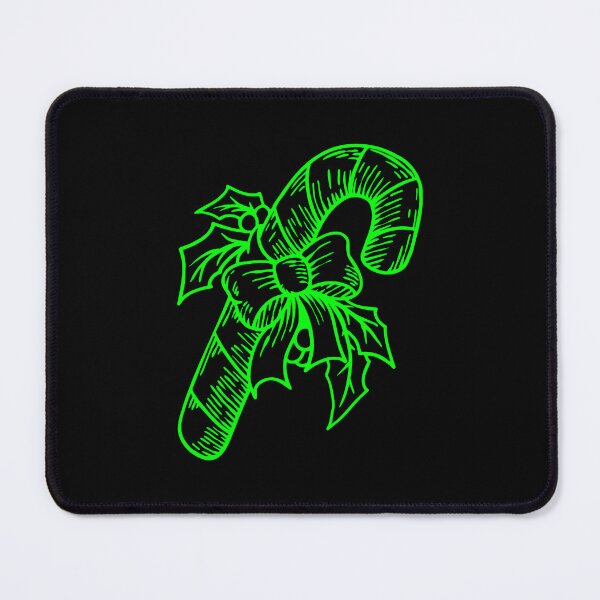 Item preview, Lime Vintage Christmas Candy Cane Design designed and sold by pattern-archive.
