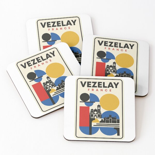 Item preview, Retro Vezelay Bauhaus Geometric Skyline designed and sold by k3rstman1.