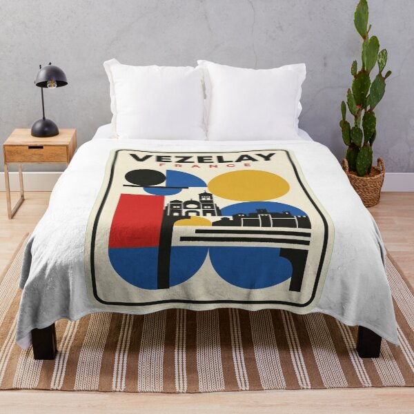 Item preview, Retro Vezelay Bauhaus Geometric Skyline designed and sold by k3rstman1.