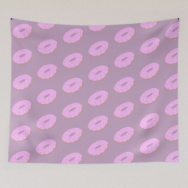 Item preview, Pink Cartoon Donut designed and sold by ClarissaDoodles.
