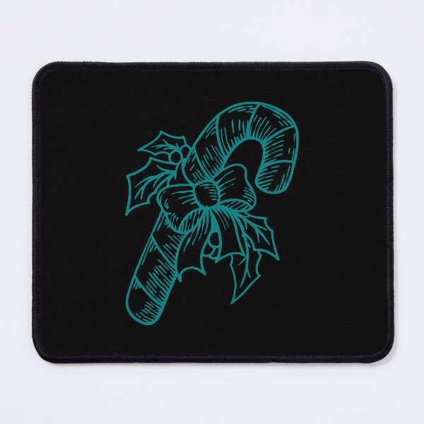 Item preview, Teal Vintage Christmas Candy Cane Design designed and sold by pattern-archive.