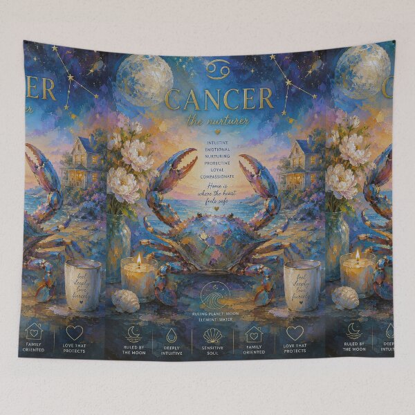 Item preview, Cancer Zodiac Painting – Kreeft Astrology Art designed and sold by GalleryKauffeld.