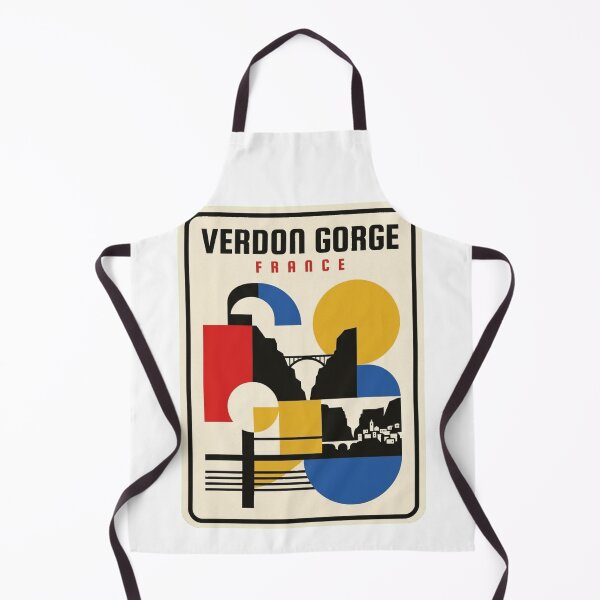Item preview, Retro Verdon Gorge Bauhaus Geometric Skyline designed and sold by k3rstman1.