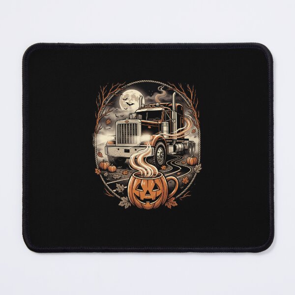 Item preview, Halloween Trucker Coffee Lover Gift for Truck Drivers, Spooky Trucker T Shirt, Halloween Coffee Shirt, Funny Truck Driver Gift, designed and sold by AmeliaShirts.