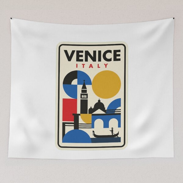 Item preview, Retro Venice Italy Bauhaus Geometric Skyline designed and sold by k3rstman1.