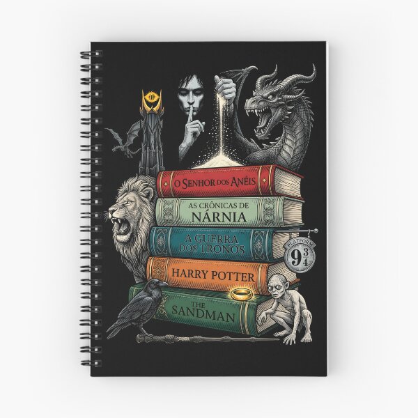 Item preview, Epic Fantasy Literature Book Stack - Classic Adventure Mashup Art designed and sold by Overlord Kingdom.