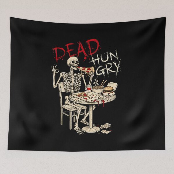 Item preview, Dead Hungry Skeleton Pizza Funny Dark Humor designed and sold by selvashop.