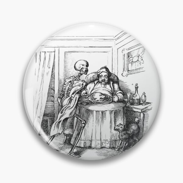 Item preview, Vintage Death and the Glutton Antique Engraving designed and sold by Antique Science Press.