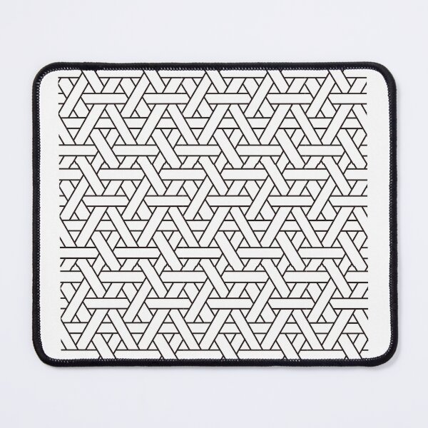 Item preview, Geometric Weave Pattern Abstract Minimalist Black White designed and sold by designcolossal.