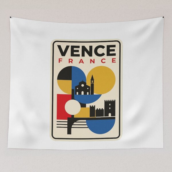 Item preview, Retro Vence Bauhaus Geometric Skyline designed and sold by k3rstman1.