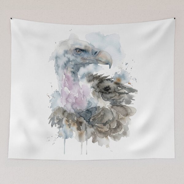Item preview, Ruppell's Vulture, Misty Blue and Mauve designed and sold by caracatita75.