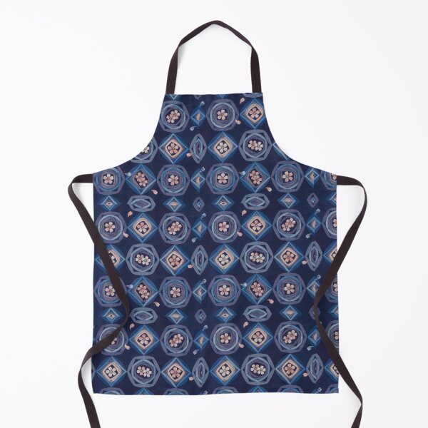 Item preview, Sakura Itajime Shibori Pattern | Japanese Indigo Cherry Blossom Textile designed and sold by Tamas Das.