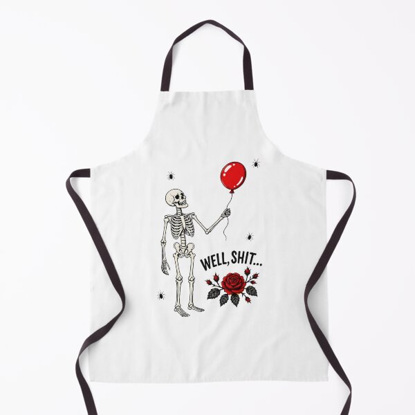 Item preview, Skeleton Balloon Rose Well Shit Dark Humor designed and sold by OlyvieArt.