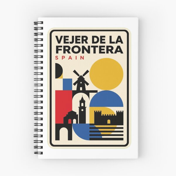Item preview, Retro Vejer De La Frontera Bauhaus Geometric Skyline designed and sold by k3rstman1.
