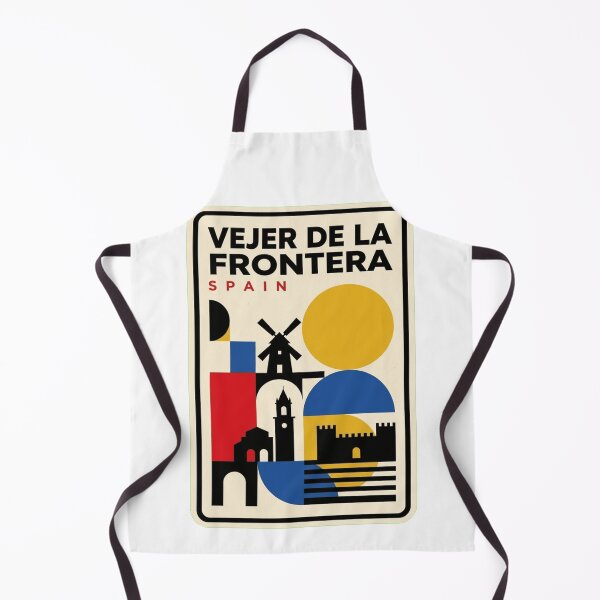 Item preview, Retro Vejer De La Frontera Bauhaus Geometric Skyline designed and sold by k3rstman1.