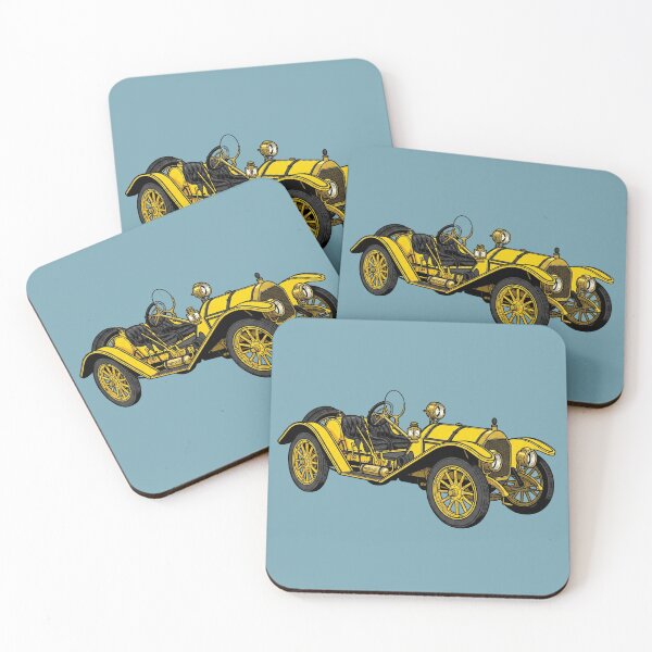 Item preview, 1910 Mercer Type 35R Raceabout: Brass Era Speedster Art Print designed and sold by FreiherrPK.