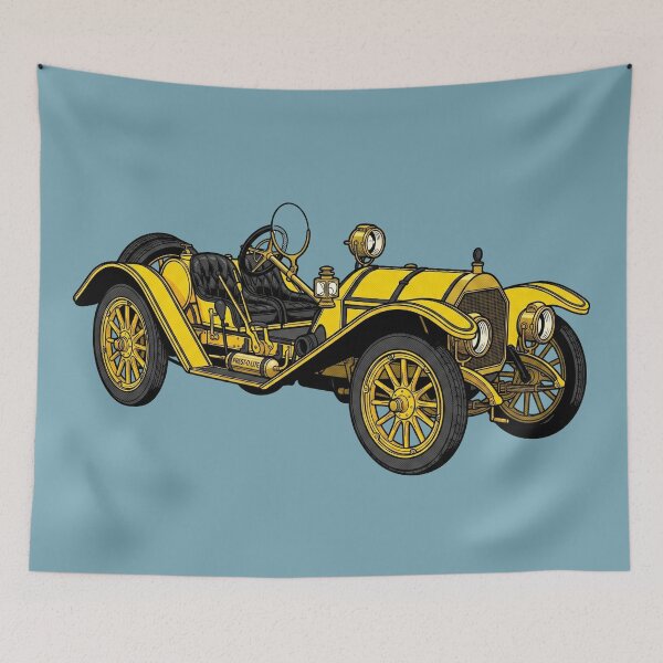 Item preview, 1910 Mercer Type 35R Raceabout: Brass Era Speedster Art Print designed and sold by FreiherrPK.