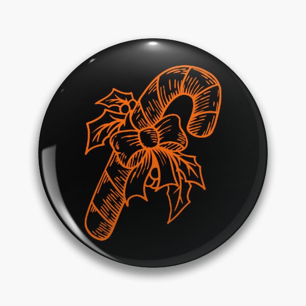 Item preview, Orange Vintage Christmas Candy Cane Design designed and sold by pattern-archive.