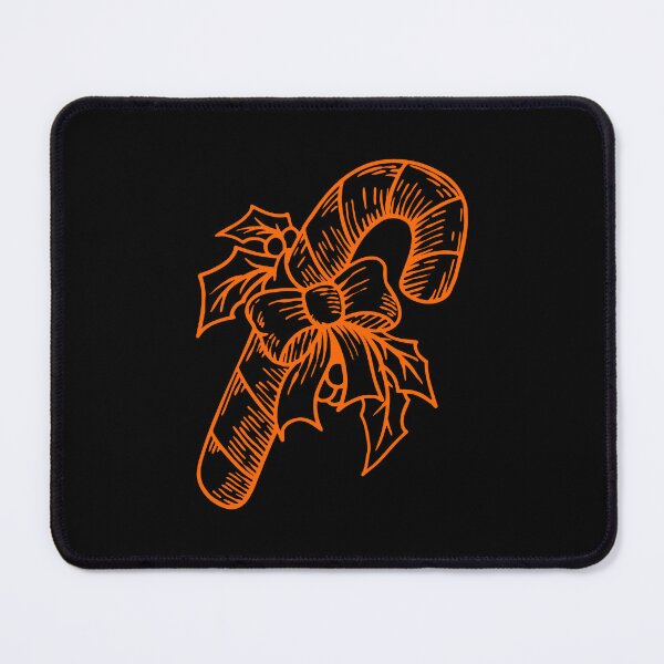 Item preview, Orange Vintage Christmas Candy Cane Design designed and sold by pattern-archive.