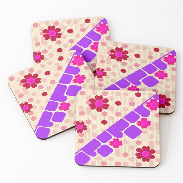 Item preview, Pink and ivory floral pattern design designed and sold by Chi261.