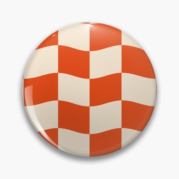 Item preview, Seamless Wavy Checkerboard Pattern Orange And Cream Retro Geometric Background designed and sold by KanDa-Shop.