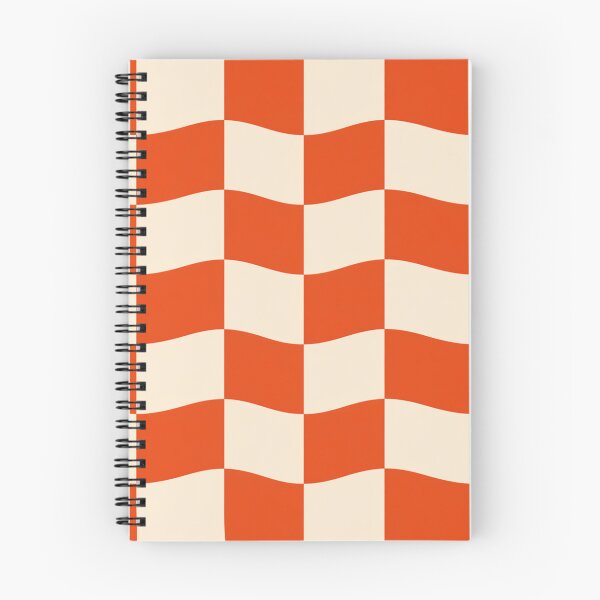 Item preview, Seamless Wavy Checkerboard Pattern Orange And Cream Retro Geometric Background designed and sold by KanDa-Shop.