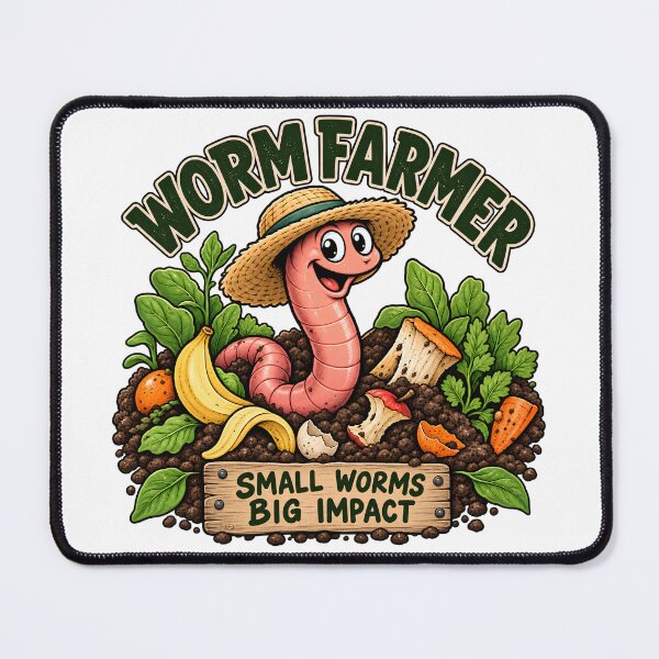 Item preview, Worm Farmer Small Worms Big Impact Vintage Gardening Humor designed and sold by FindYouByZ.