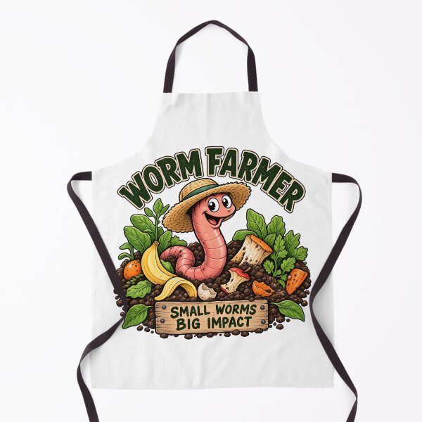 Item preview, Worm Farmer Small Worms Big Impact Vintage Gardening Humor designed and sold by FindYouByZ.