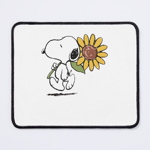 Item preview, Snoopy With Sunflower Sketch designed and sold by LittleMamastore.