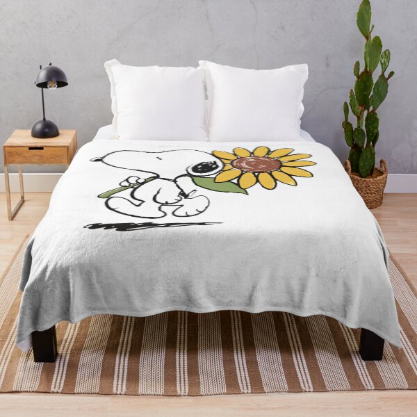 Item preview, Snoopy With Sunflower Sketch designed and sold by LittleMamastore.