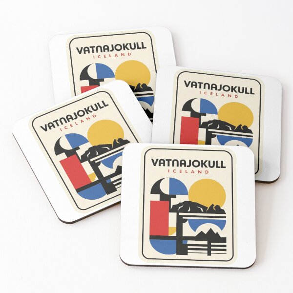 Item preview, Retro Vatnajokull Bauhaus Geometric Skyline designed and sold by k3rstman1.