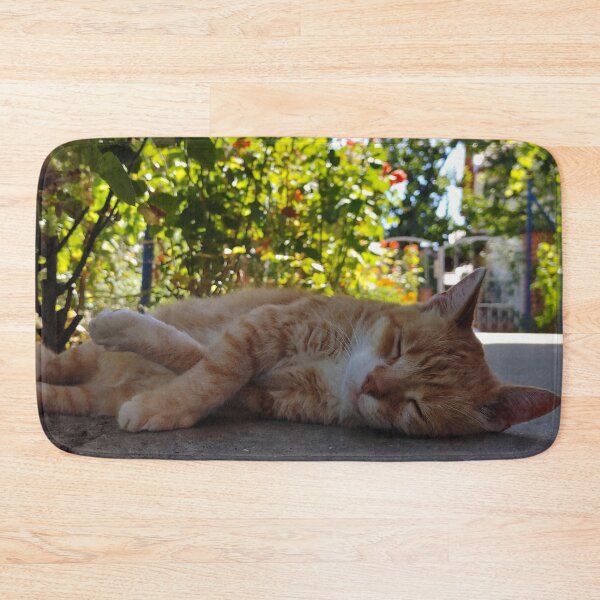 Item preview, Sleepy Cat – Peaceful Garden Nap designed and sold by MB-CatPrints.