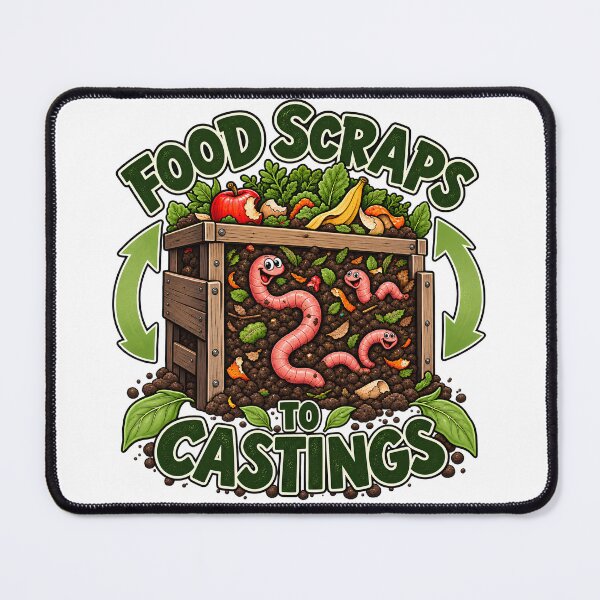 Item preview, Food Scraps to Castings Funny Vermicomposting Worm Farm designed and sold by FindYouByZ.