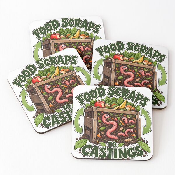 Item preview, Food Scraps to Castings Funny Vermicomposting Worm Farm designed and sold by FindYouByZ.