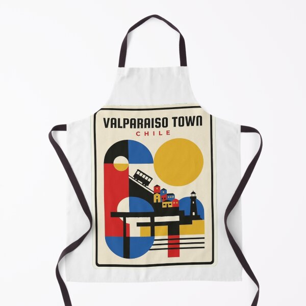 Item preview, Retro Valparaiso Town Bauhaus Geometric Skyline designed and sold by k3rstman1.
