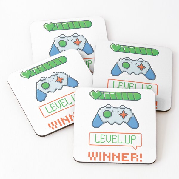 Item preview, ​Retro Gaming Level Up Pixel Art Design designed and sold by Minem39.