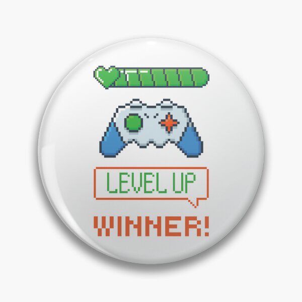 Item preview, ​Retro Gaming Level Up Pixel Art Design designed and sold by Minem39.