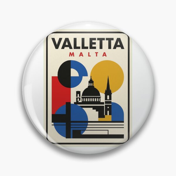 Artikelvorschau, Retro Valletta Bauhaus Geometrische Skyline entworfen und verkauft von k3rstman1.