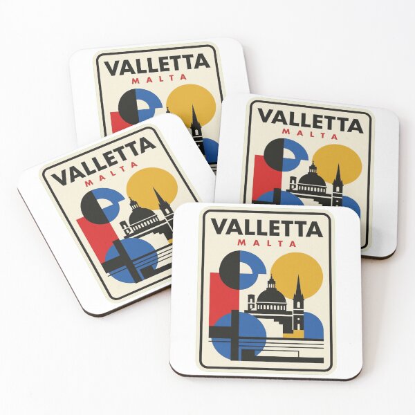 Item preview, Retro Valletta Bauhaus Geometric Skyline designed and sold by k3rstman1.