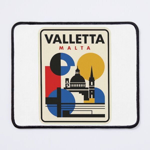 Item preview, Retro Valletta Bauhaus Geometric Skyline designed and sold by k3rstman1.