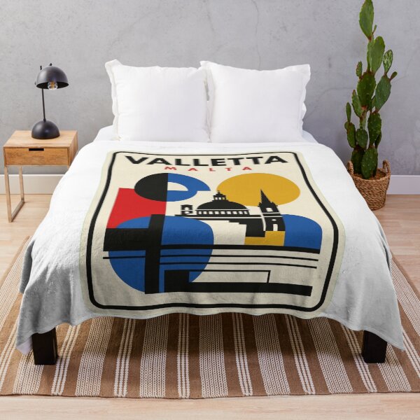 Item preview, Retro Valletta Bauhaus Geometric Skyline designed and sold by k3rstman1.